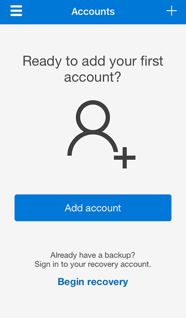 Microsoft Authenticator add account